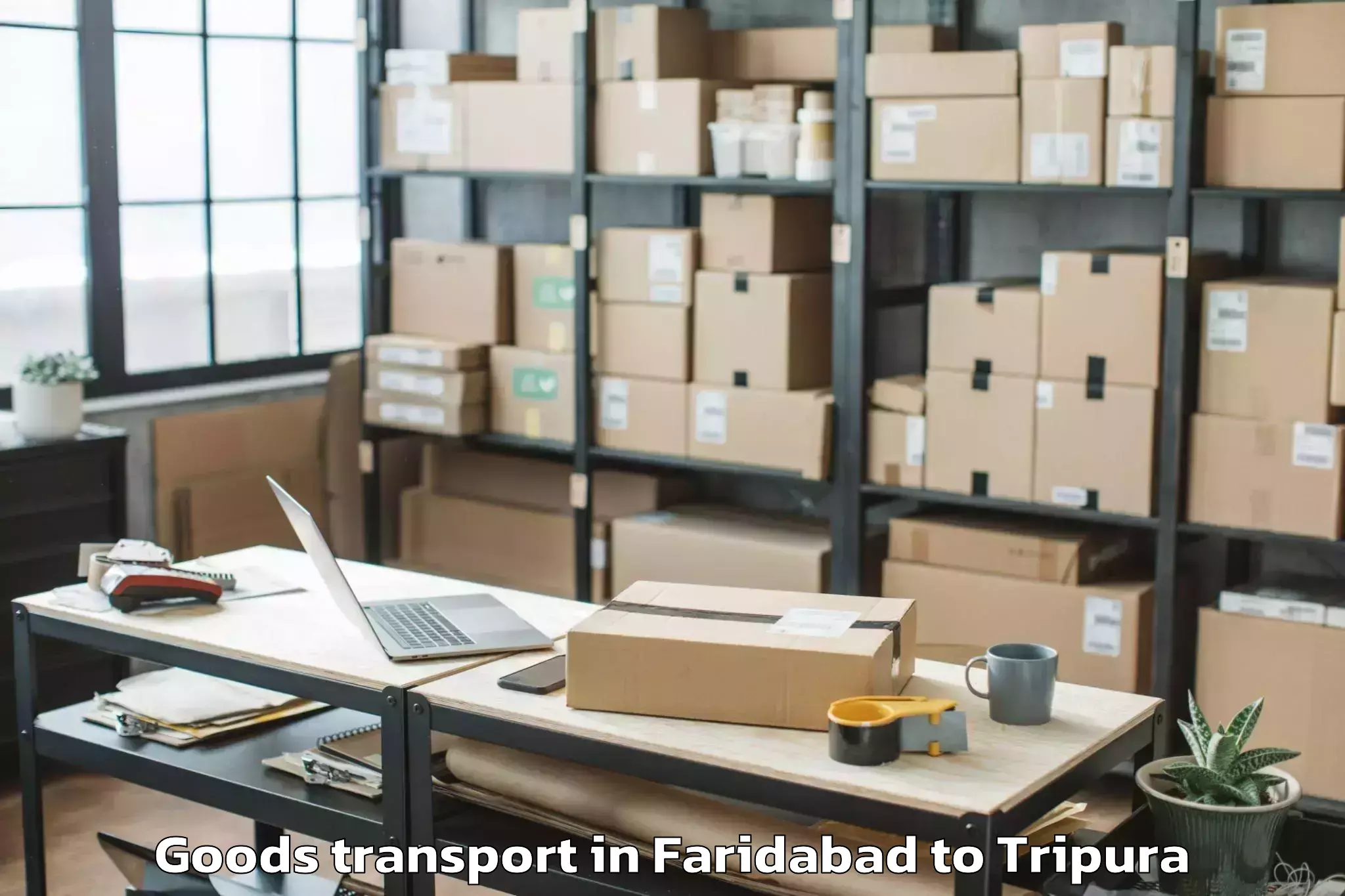 Hassle-Free Faridabad to Gournagar Goods Transport